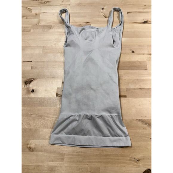 BLANQI Maternity Tank Light Gray Belly Support Top Size S Stretch - Picture 3 of 5